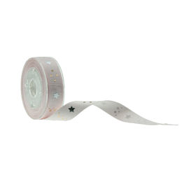 Costume de prata bens impressos da fita do cetim para a decoração de empacotamento de Parfums
