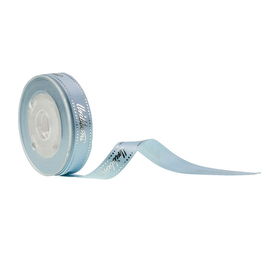 Presentes que empacotam a fita enfrentada dobro do cetim, fita azul do cetim dos bens 13mm