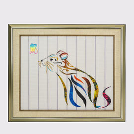 Zodíaco chinês arte decorativa quadro da parede de tapeçaria do hotel da pintura da fita da decoração da casa do rato dos animais da arte doze