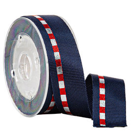 Prata malogrado e linhas azuis do ouro fita do Webbing da cópia de 4 graus