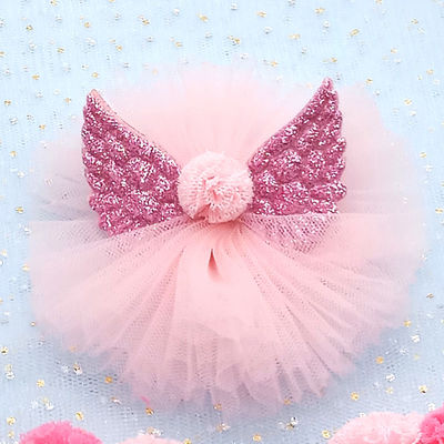 Faixas bonitos de Angel Pattern Lace Fabric 6pcs/Set para meninas