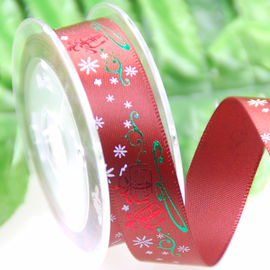 O poliéster anunciou a fita impressa folha para os presentes do Natal que empacotam Deco.