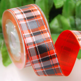 Fita pela jarda, curvas do Grosgrain da manta da grade da fita do Grosgrain da torção