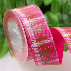 O costume imprimiu curvas da decoração da fita da tartã/grade da fita do Grosgrain para o vestido/presentes