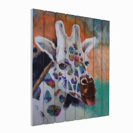 21 x 18 na forma do quadrado da pintura da fita do girafa para a decoração da casa do corredor do quarto