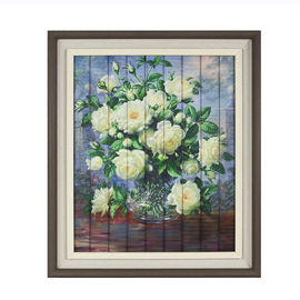 Pintura do hotel/a home da decoração, pintura da flor da camélia da fita do brilho