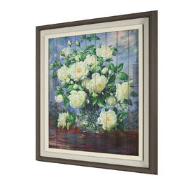Pintura do hotel/a home da decoração, pintura da flor da camélia da fita do brilho