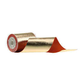 A fita impressa do Grosgrain da folha ouro brilhante para o cabelo das crianças curva a senão de Diy livre
