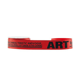 Dano impresso letra levantado da cor vermelha da largura da fita 22mm do Grosgrain livre