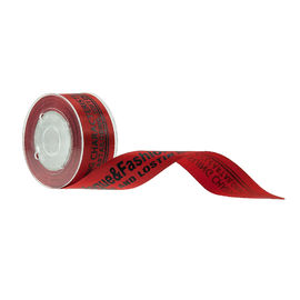 Dano impresso letra levantado da cor vermelha da largura da fita 22mm do Grosgrain livre