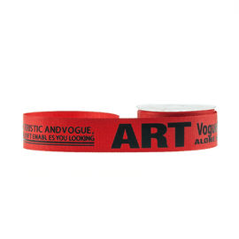 Dano impresso letra levantado da cor vermelha da largura da fita 22mm do Grosgrain livre