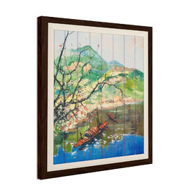Fita home da decoração que pinta o tamanho de 54 x de 43.5cm com o rasgo do quadro de madeira resistente