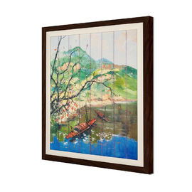 Fita home da decoração que pinta o tamanho de 54 x de 43.5cm com o rasgo do quadro de madeira resistente