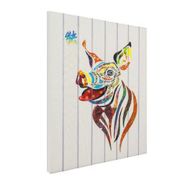 Pintura chinesa do zodíaco do porco de doze animais, fita decorativa de suspensão da arte do fio