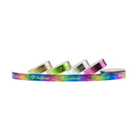 Fita colorida do Grosgrain do Natal, bolo que empacota a fita do Grosgrain do ouro de 16mm