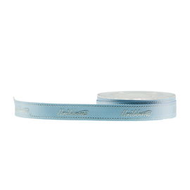 Presentes que empacotam a fita enfrentada dobro do cetim, fita azul do cetim dos bens 13mm