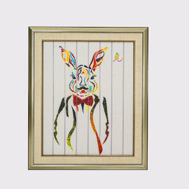 67,5 x fita de 57cm que pinta a lona do poliéster da pintura do coelho de doze animais material