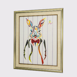 67,5 x fita de 57cm que pinta a lona do poliéster da pintura do coelho de doze animais material