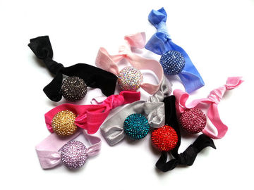 Faixas elásticas pequenas resistentes do cabelo do rasgo, laços livres coloridos do cabelo de dano