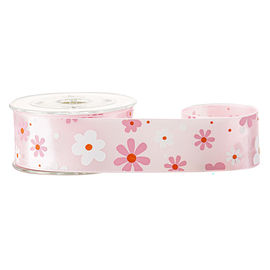 Envolvimento de presentes de época natalícia 2 fita floral do cetim da tela 25mm da tinta das cores