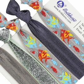 Laços livres elásticos personalizados maiorias do cabelo do teste padrão 16mm do animal de mar