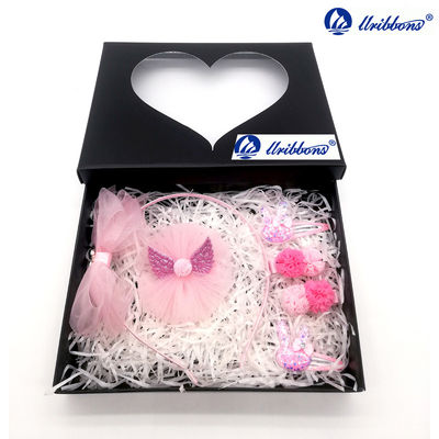 Faixas bonitos de Angel Pattern Lace Fabric 6pcs/Set para meninas