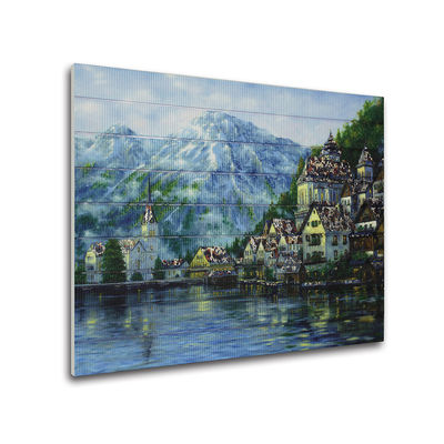 Pinturas de paisagem laváveis da fita da montanha da cena da neve
